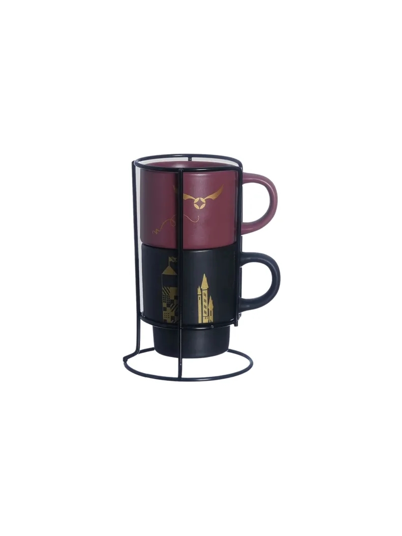 Kit Caneca Harry Potter Jogo 2 Canecas Com Suporte - Zona Criativa - Arco Ìris