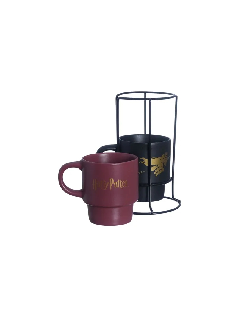 Kit Caneca Harry Potter Jogo 2 Canecas Com Suporte - Zona Criativa - Arco Ìris