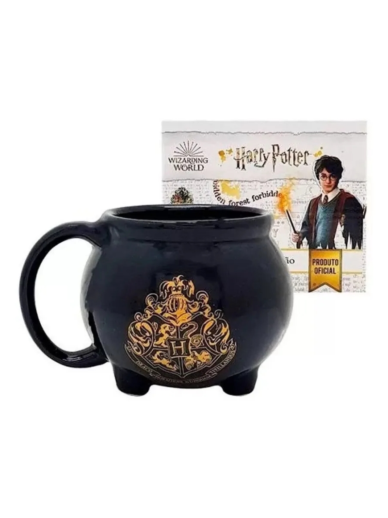 Caneca Formato 3d Harry Potter Caldeirao Hogwarts 500ml - Zona Criativa - Arco Ìris