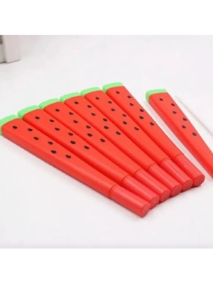 Caneta Melancia Fofa Ponta Fina - Arco Iris